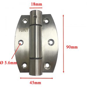 Bản lề vách ngăn vệ sinh inox 304 6 lỗ 20 19