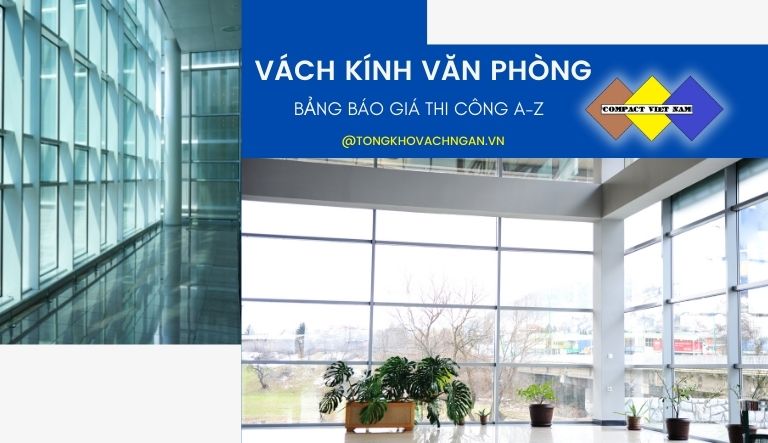 vách kính văn phòng