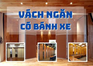 vách ngăn có bánh xe