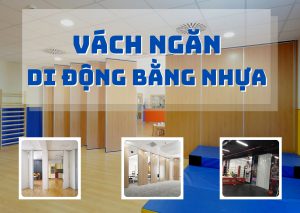 vách ngăn di động bằng nhựa